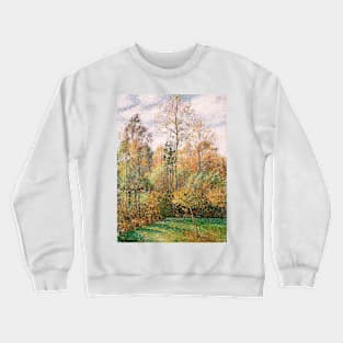 Autumn Poplars, Eragny by Camille Pissarro Crewneck Sweatshirt